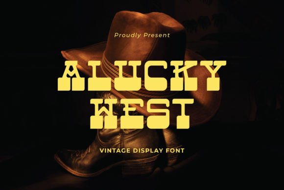 Alucky West: Vintage Display Font for Handmade Brands