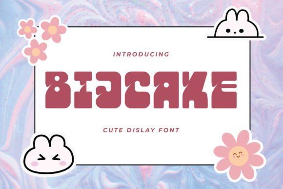 Bijcake: A Playful Display Font for Digital Branding