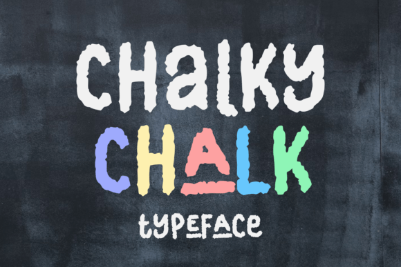 Chalky Chalk: A Display Font That Feels Like Hand-Drawn Energy