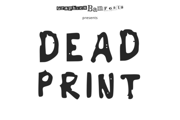 Dead Print Regular: A Display Font That Speaks With Warmth