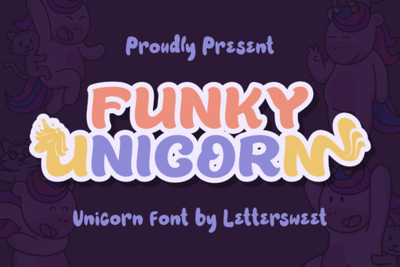 Funky Unicorn: A Playful Display Font for Editorial Charm