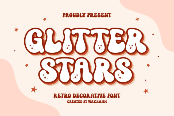 Glitter Stars: A Sparkling Display Font for Digital Branding