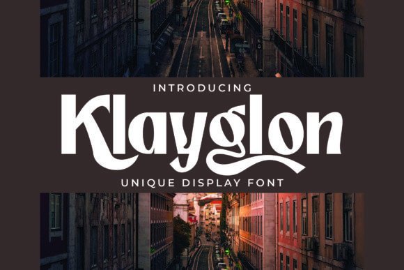 Klayglon: A Display Font That Makes Your Brand Instantly Memorable