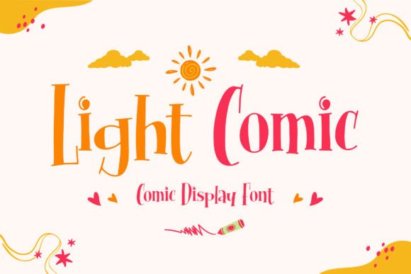 Light Comic: A Cheerful Display Font for Small Business Branding
