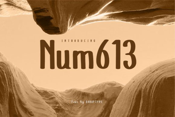 Num613: A Handmade Display Font with Editorial Warmth