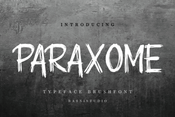 Paraxome Brush Font for Handmade Brands
