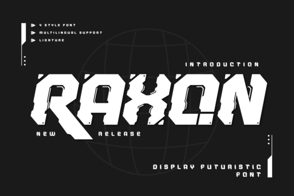 Raxon: A Futuristic Display Typeface for Editorial Impact