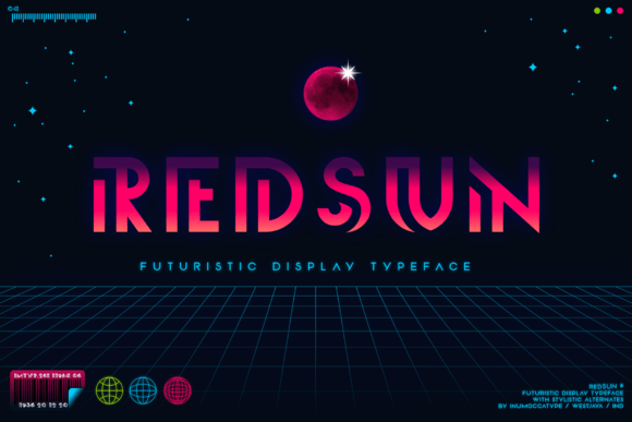 Redsun: A Futuristic Display Font That Anchors Editorial Mood