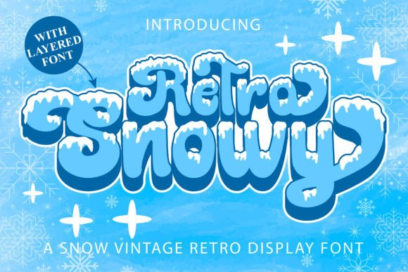 Retro Snowy: A Playful Display Font for Holiday & Editorial Charm
