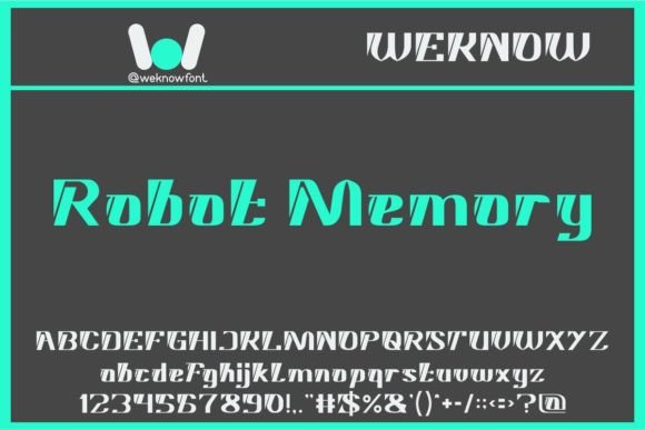 Robot Memory: A Sci-Fi Display Font That Elevates Digital Branding