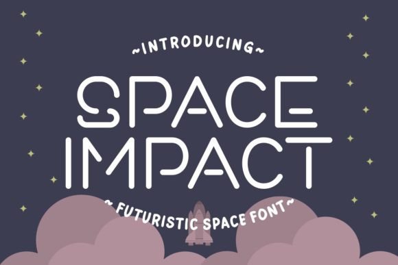 Space Impact: A Futuristic Display Font for Editorial Impact