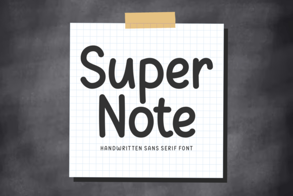 Super Note: A Display Font That Speaks With Intention