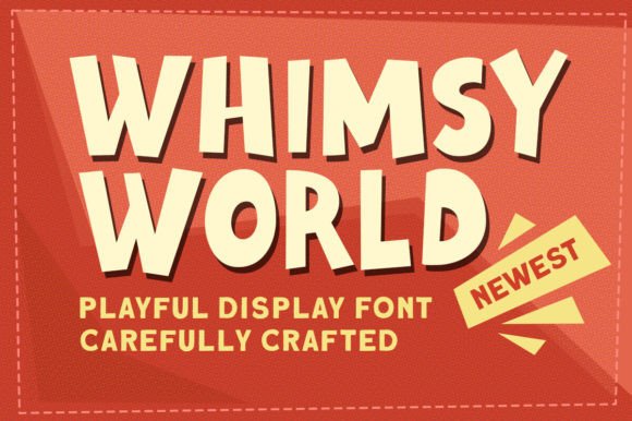 Whimsy World: A Playful Bold Display Font for Handmade Brands