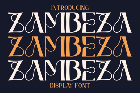 Zambeza: A Display Font That Makes Your Brand Instantly Memorable